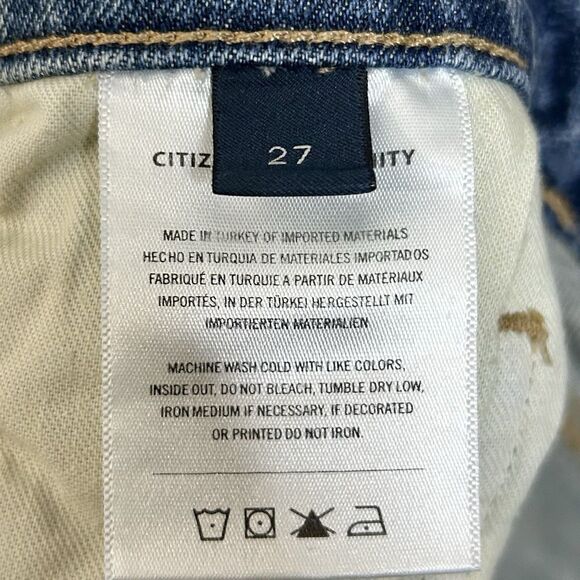 Citizens of Humanity Beatnik Idlewild Mini Jean Skirt denim size 27 $198 - Picture 6 of 6